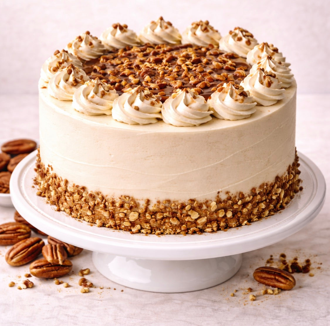 🌰 Pecan Pie Cake