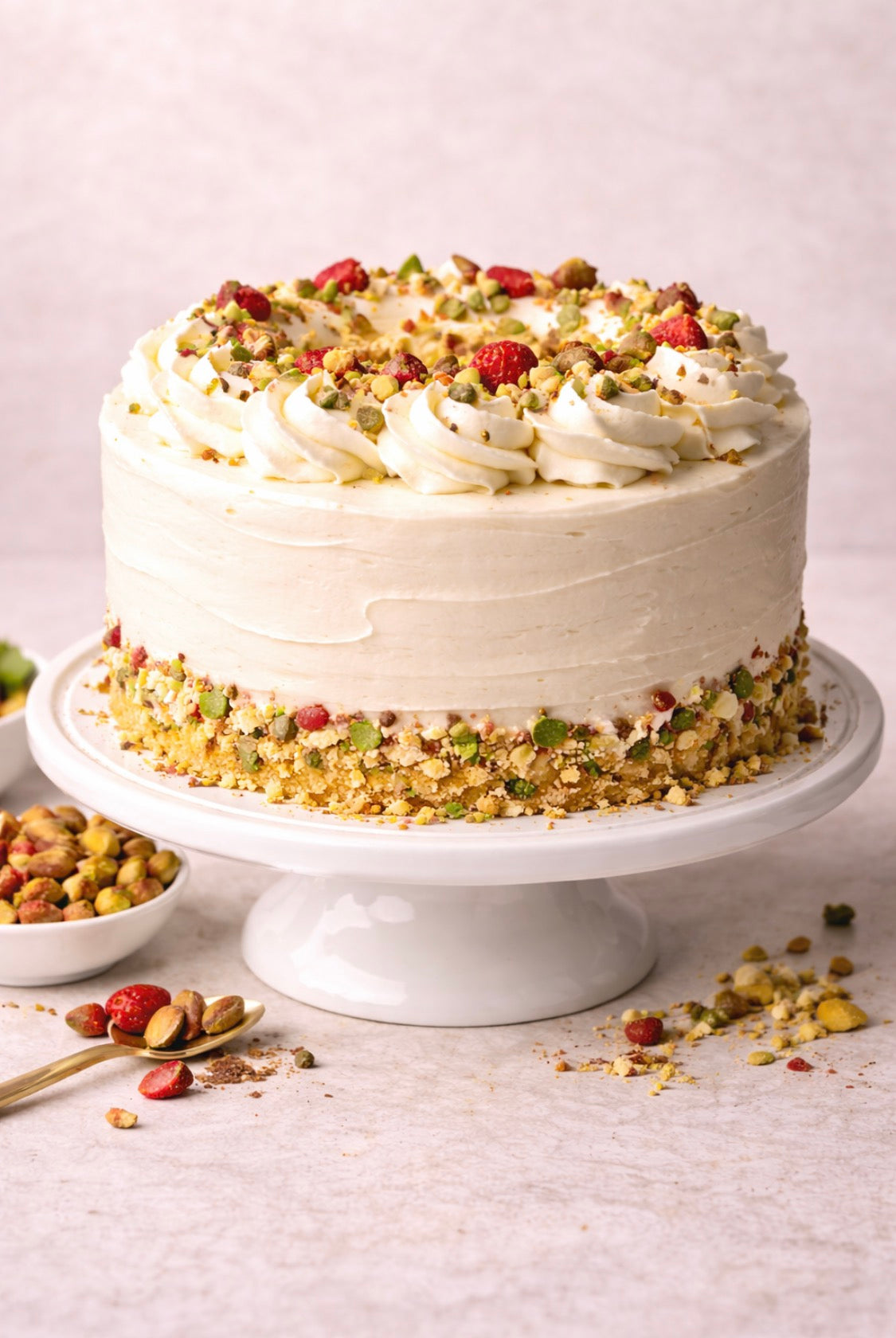 🌿 Pistachio Cake