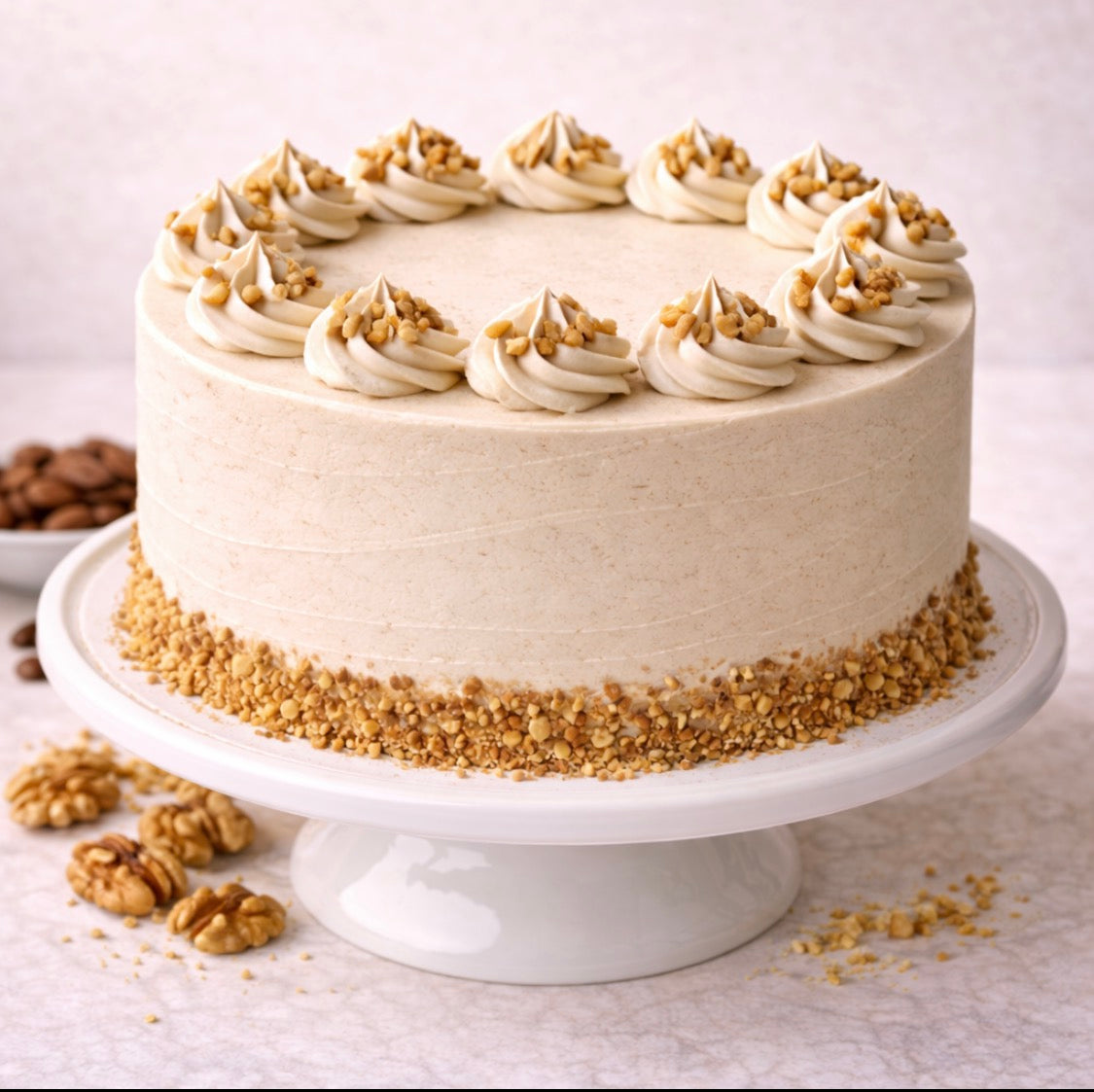 ☕ Coffee Walnut Cake