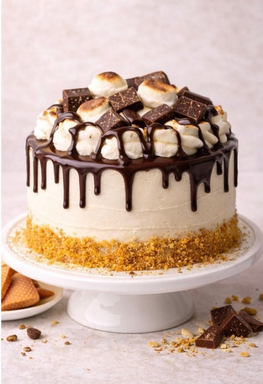 🔥 S'mores Cake